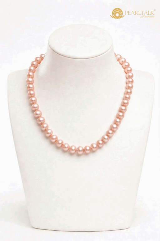 CHUỖI NGỌC TRAI LOVE TÍM 8.0MM